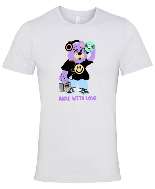 ADULTS DJ MADE WITH LOVE T-SHIRT