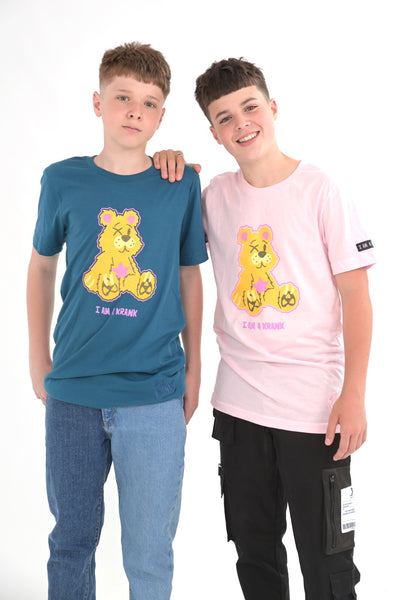 JUNIOR GOLD SIT DOWN BEAR T SHIRT