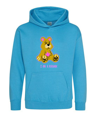 LIMITED EDITION - JUNIOR GOLD SHIMMER BEAR SIT DOWN HOODIE