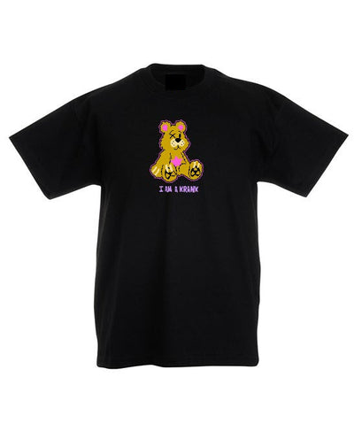 LIMITED EDITION - JUNIOR GOLD SHIMMER SIT DOWN BEAR T SHIRT