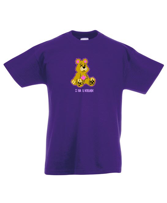 LIMITED EDITION - JUNIOR GOLD SHIMMER SIT DOWN BEAR T SHIRT